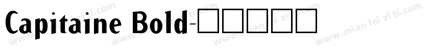 Capitaine Bold字体转换